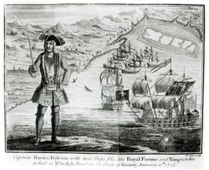 Captain Bartholomew Roberts with Two Ships, the 